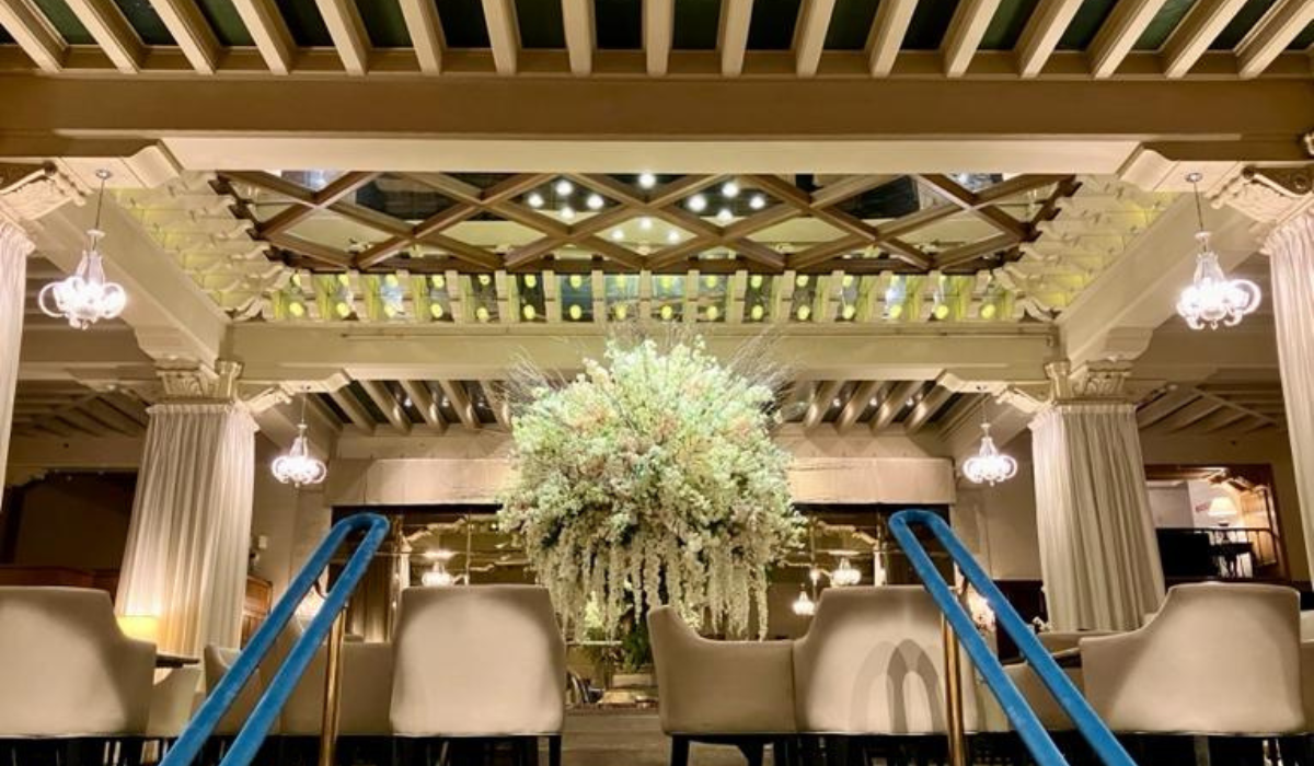 interior view of the drake hotel in Chicago