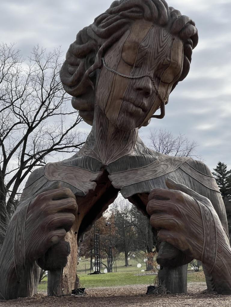 art installation at the morton arboretum