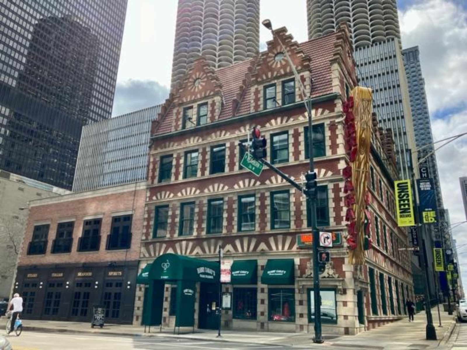 exterior of harry caray's italian steakhouse in chicago