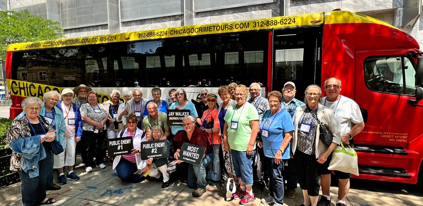 senior group on a private group tour in chicago